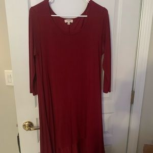 Burgundy dress, very flowy, $12 OBO